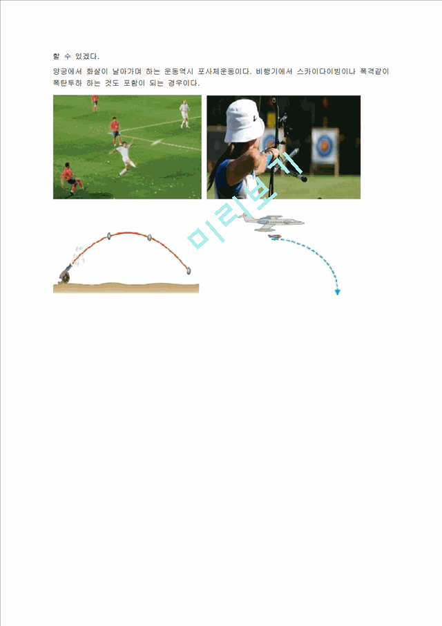 projectile motion(포사체 운동)   (6 )